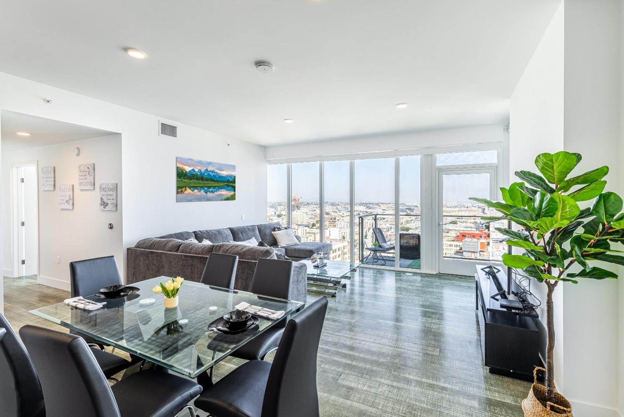 Top Floor High Rise 3 Bed Dtla Skyscraper Penthouse Los Angeles Exteriér fotografie